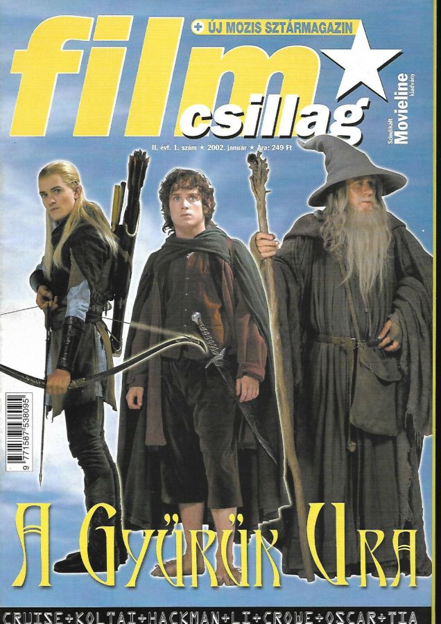 FILM CSILLAG magazine side cover  January 2002