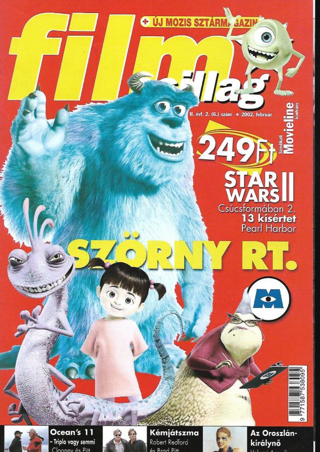 FILM CSILLAG magazine side cover  February 2002