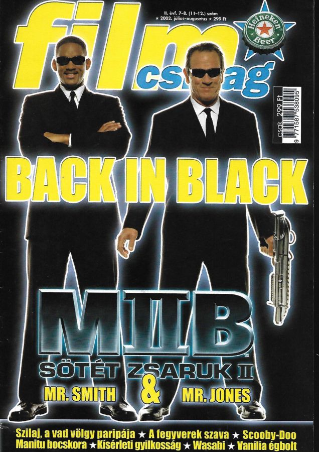 FILM CSILLAG magazine side cover  July/August 2002