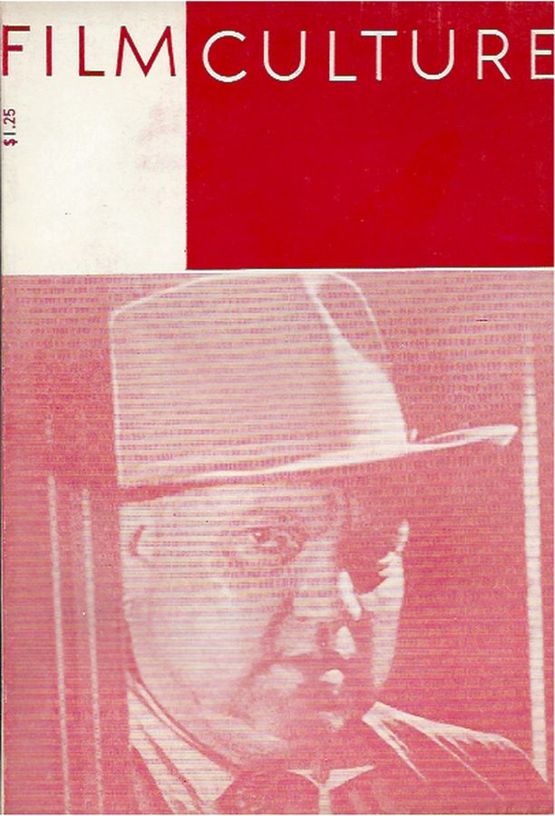 FILM CULTURE magazine side cover Issue 20  1959