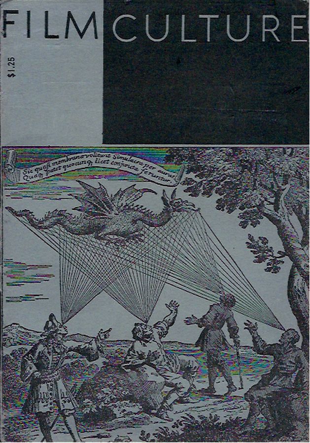 FILM CULTURE magazine side cover Issue 21 Summer 1960