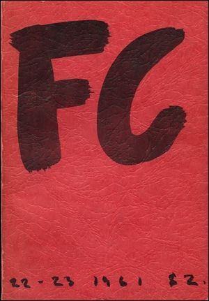 FILM CULTURE magazine side cover Issue 22/23 Summer 1961
