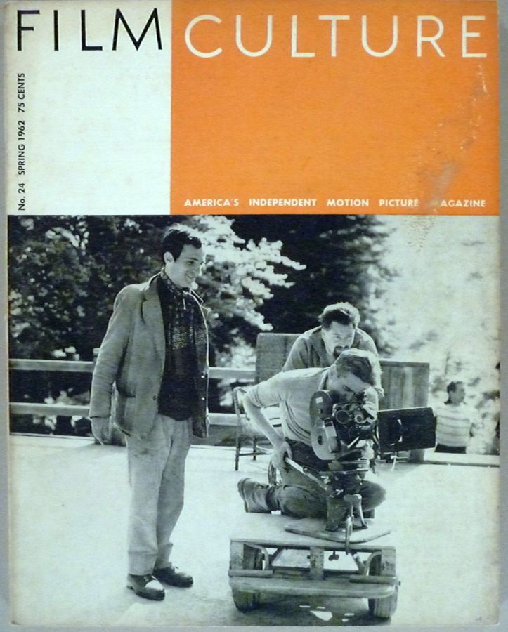 FILM CULTURE magazine side cover Issue 24 Spring 1962