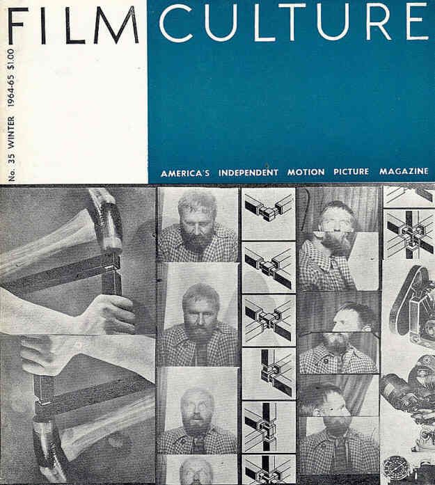 FILM CULTURE magazine side cover Issue 35 Winter 1964