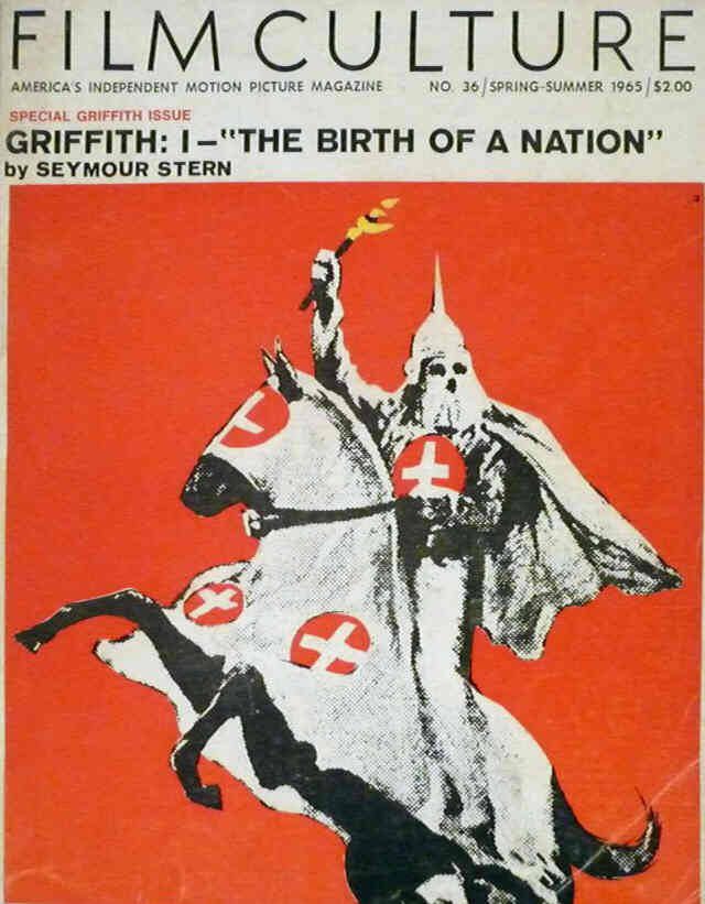 FILM CULTURE magazine side cover Issue 36 Spring/Summer 1965