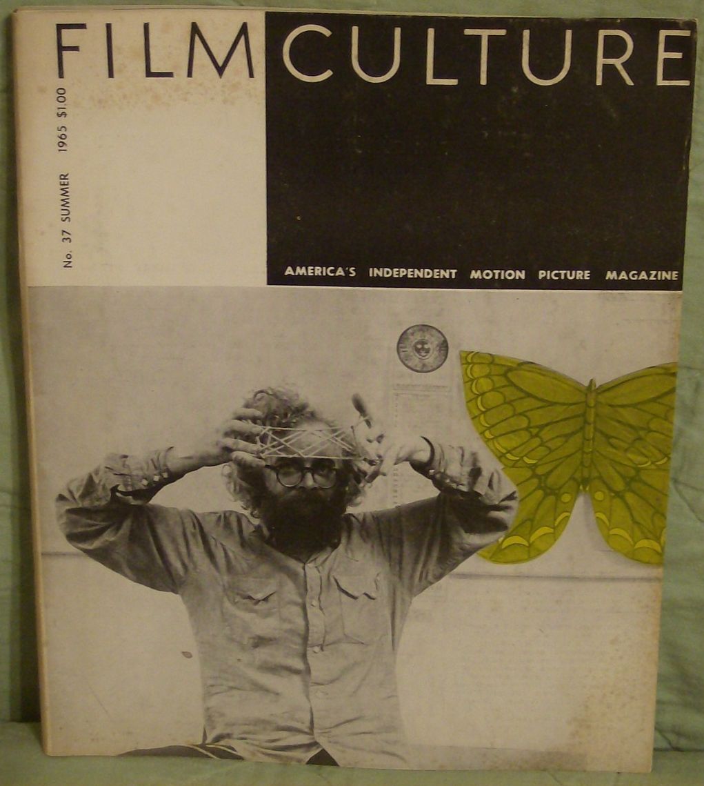 FILM CULTURE magazine side cover Issue 37 Summer 1965