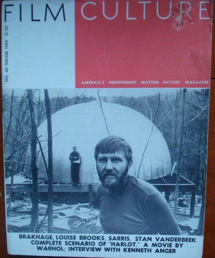 FILM CULTURE magazine side cover Issue 40 Spring 1966