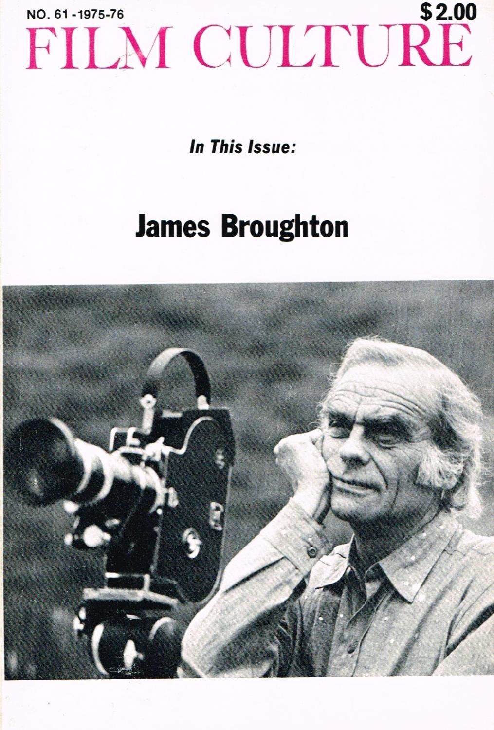 FILM CULTURE magazine side cover Issue 61  1975