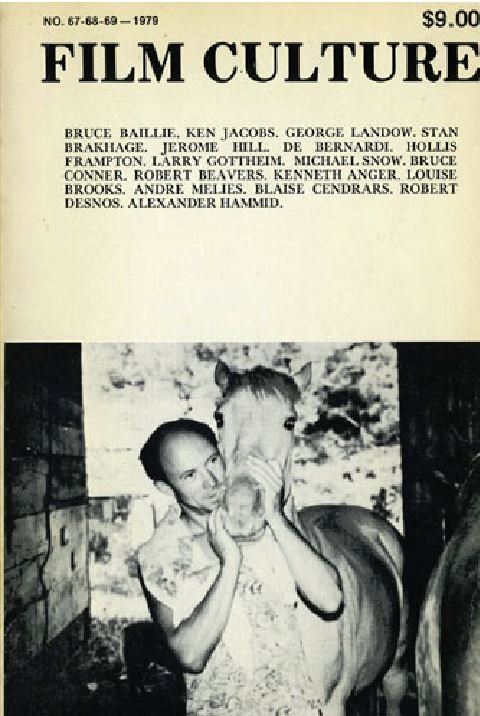 FILM CULTURE magazine side cover Issue 67-69  1979