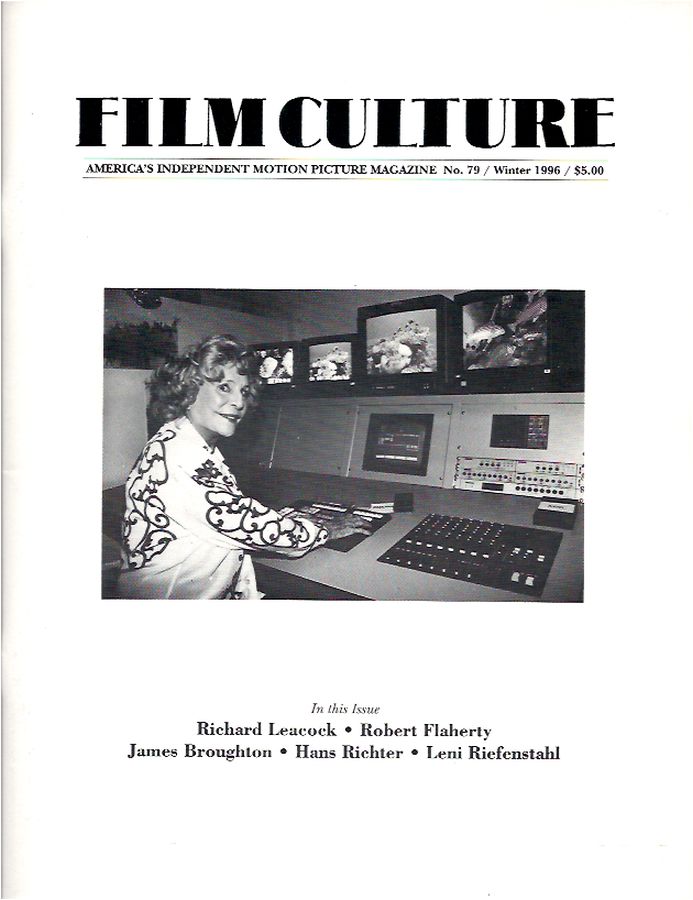 FILM CULTURE magazine side cover Issue 79  1996
