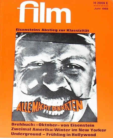 FILM/FERNSEHEN UND FILM magazine side cover Issue 6 June 1968
