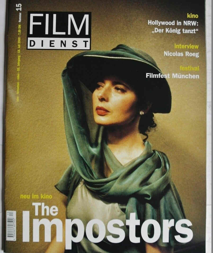 FILM DIENST magazine side cover Issue 15 18 July 2000