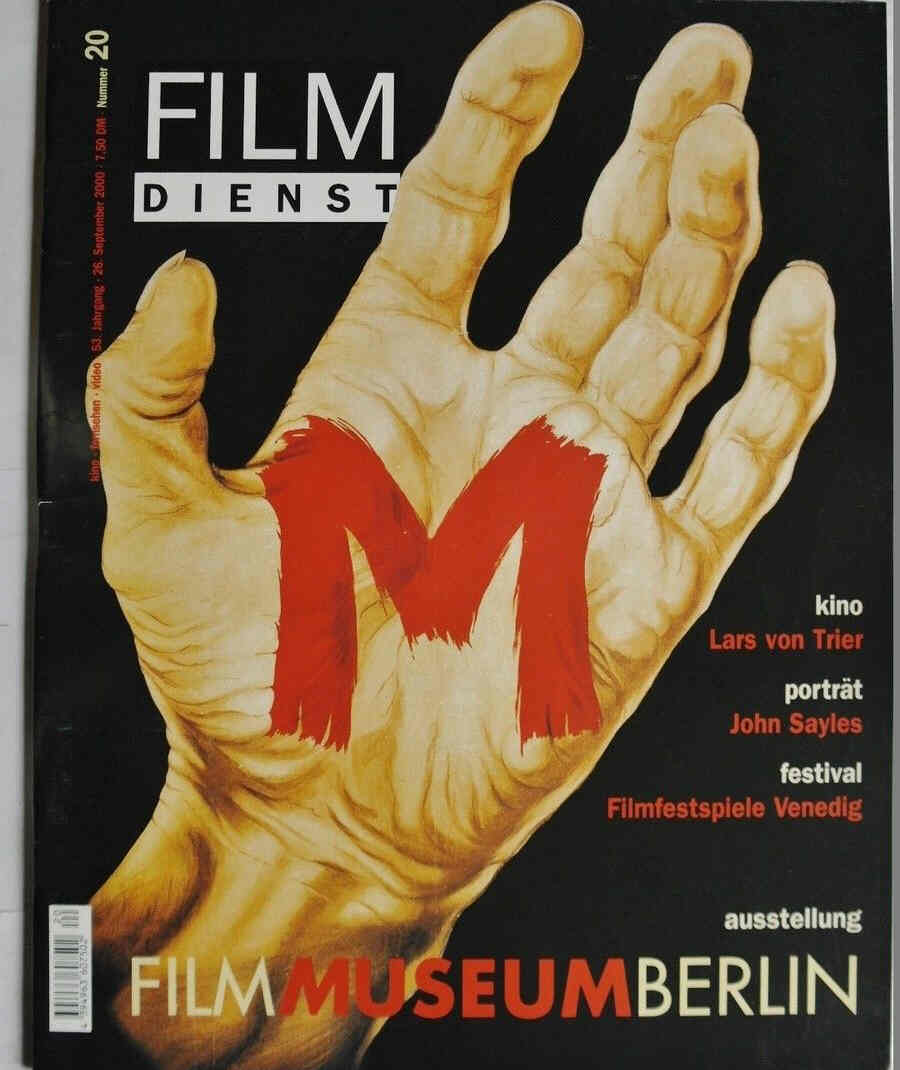 FILM DIENST magazine side cover Issue 20 26 September 2000