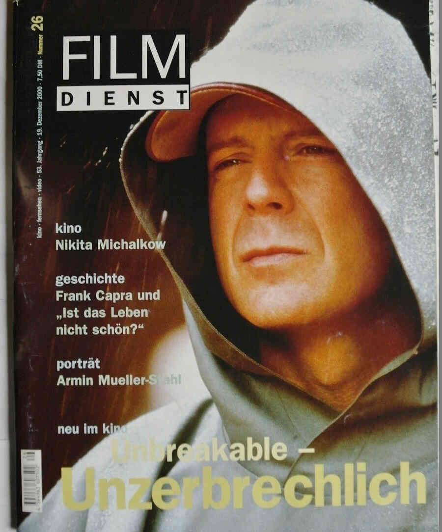 FILM DIENST magazine side cover Issue 26 19 December 2000