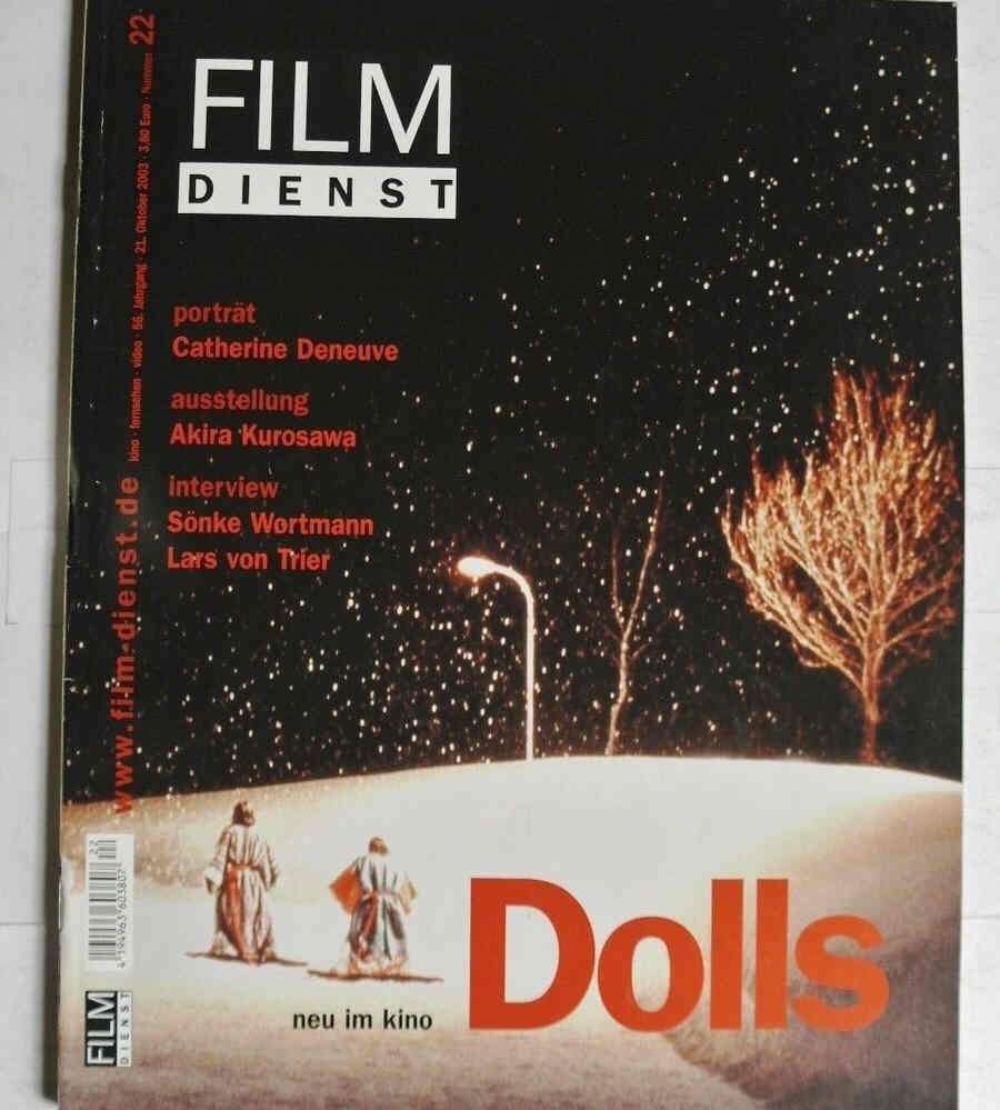 FILM DIENST magazine side cover Issue 22 21 October 2003