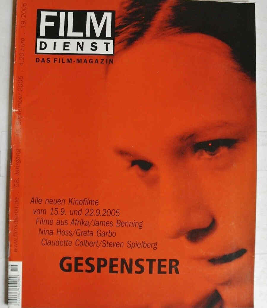 FILM DIENST magazine side cover Issue 19 15 September 2005