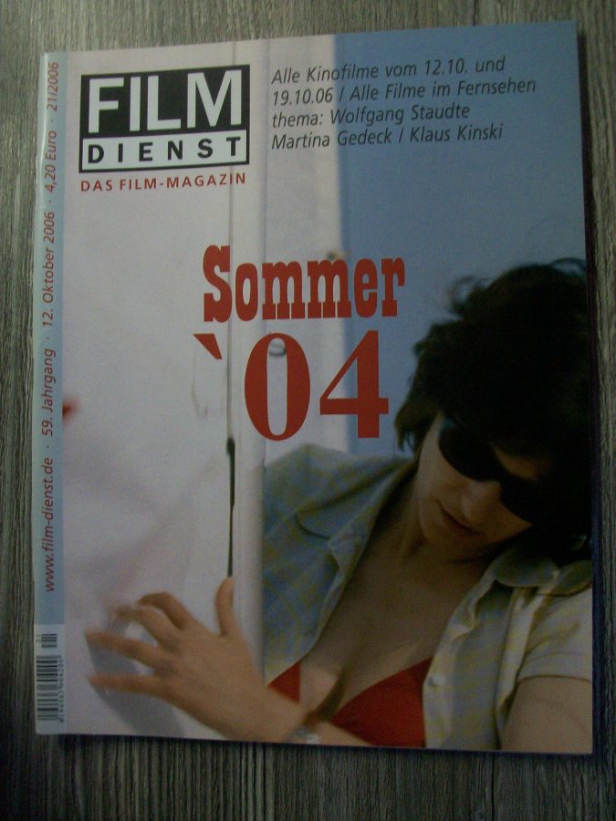FILM DIENST magazine side cover Issue 21 12 October 2006