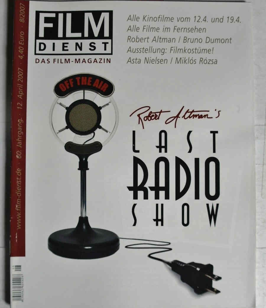 FILM DIENST magazine side cover Issue 8 12 April 2007