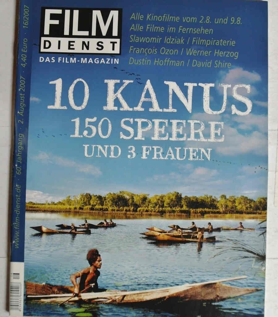 FILM DIENST magazine side cover Issue 16 2 August 2007