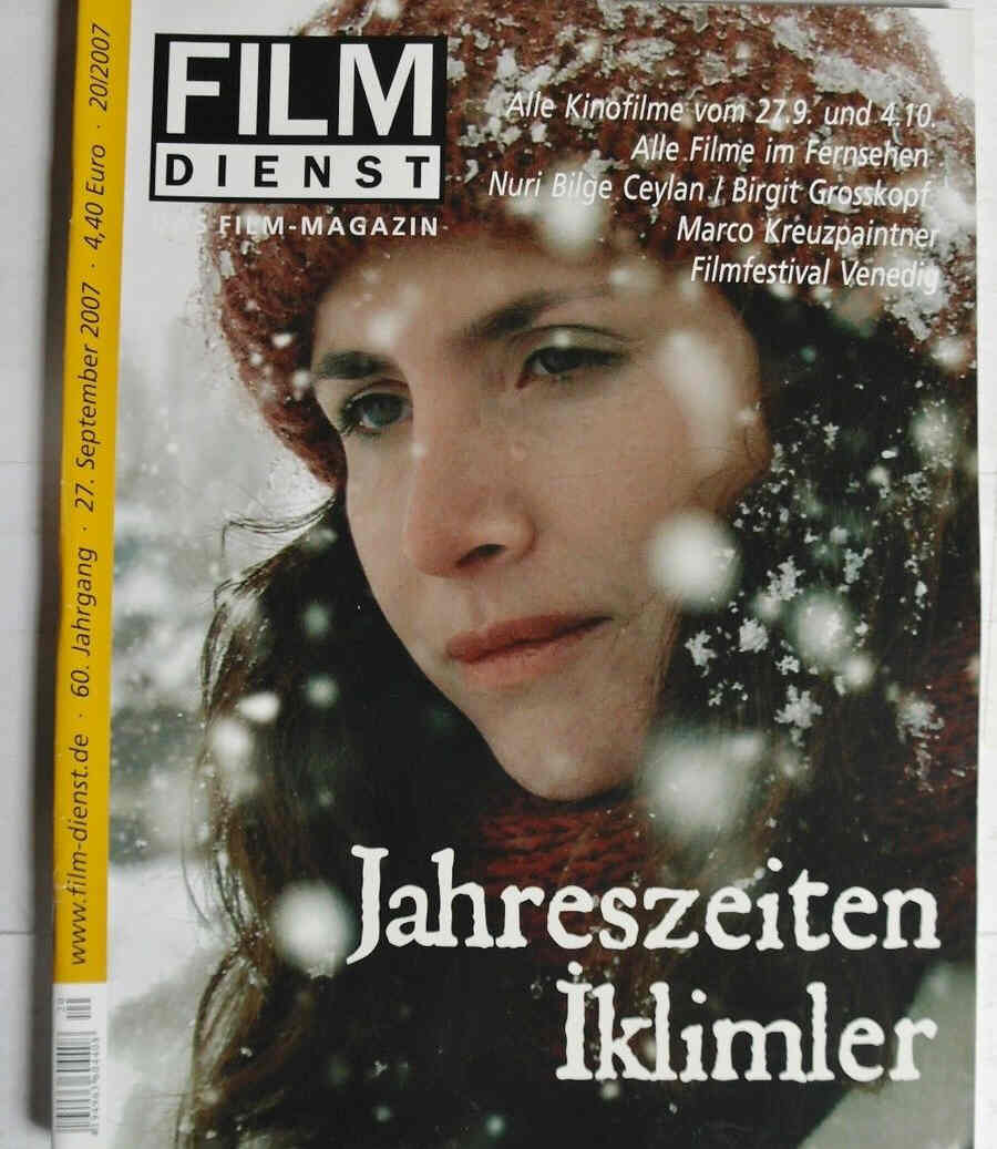 FILM DIENST magazine side cover Issue 20 27 September 2007