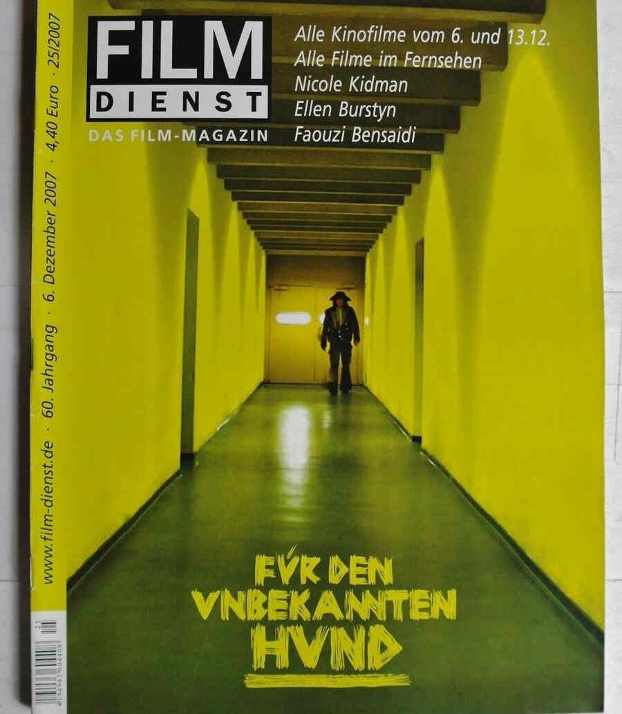 FILM DIENST magazine side cover Issue 25 6 December 2007