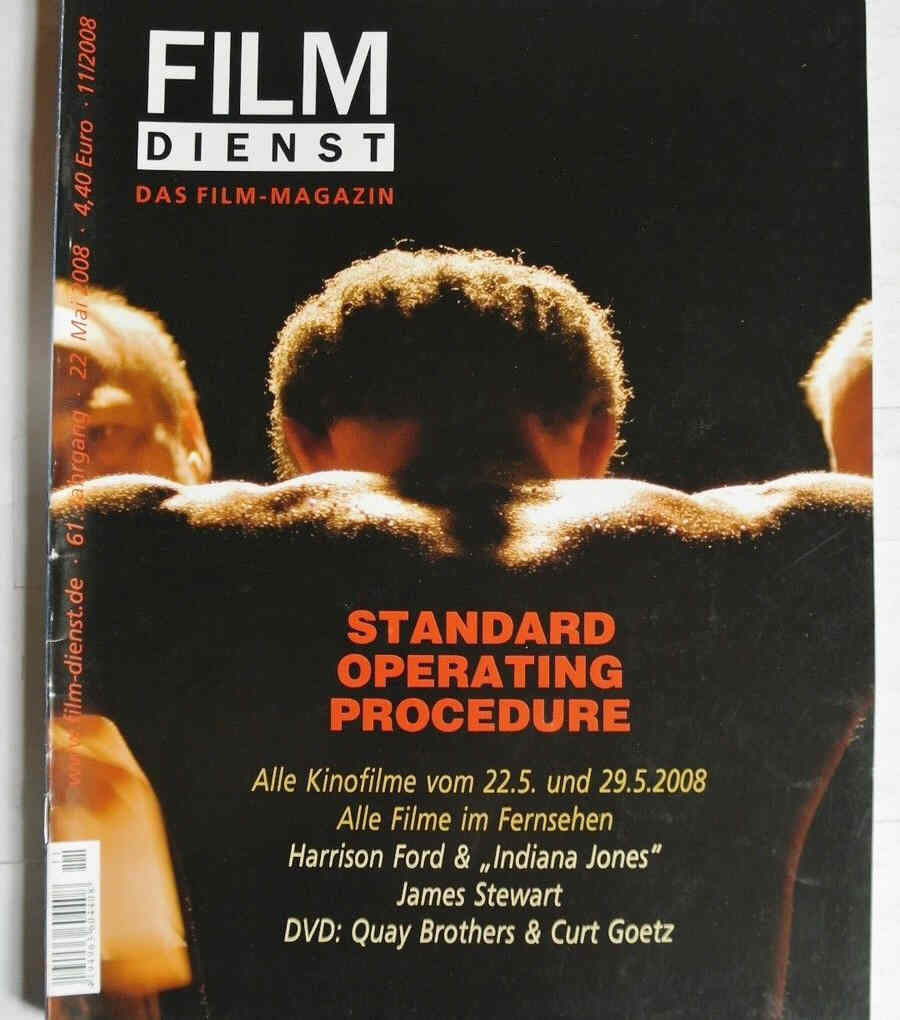 FILM DIENST magazine side cover Issue 11 22 May 2008