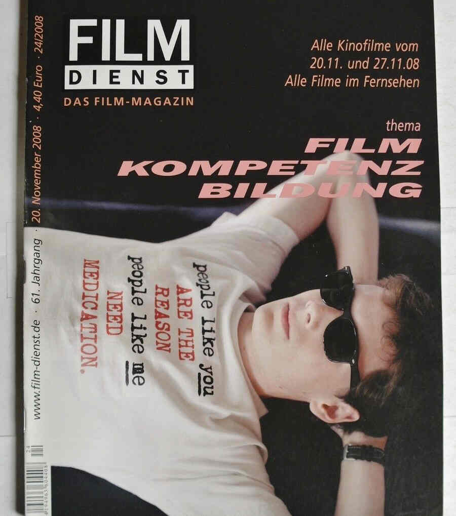 FILM DIENST magazine side cover Issue 24 20 November 2008