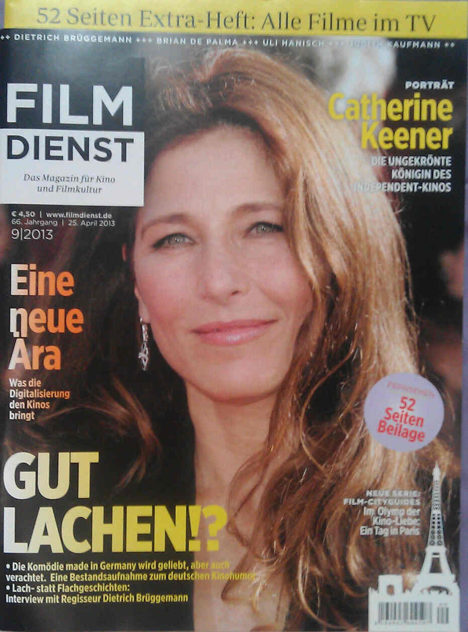 FILM DIENST magazine side cover Issue 9 25 April 2013