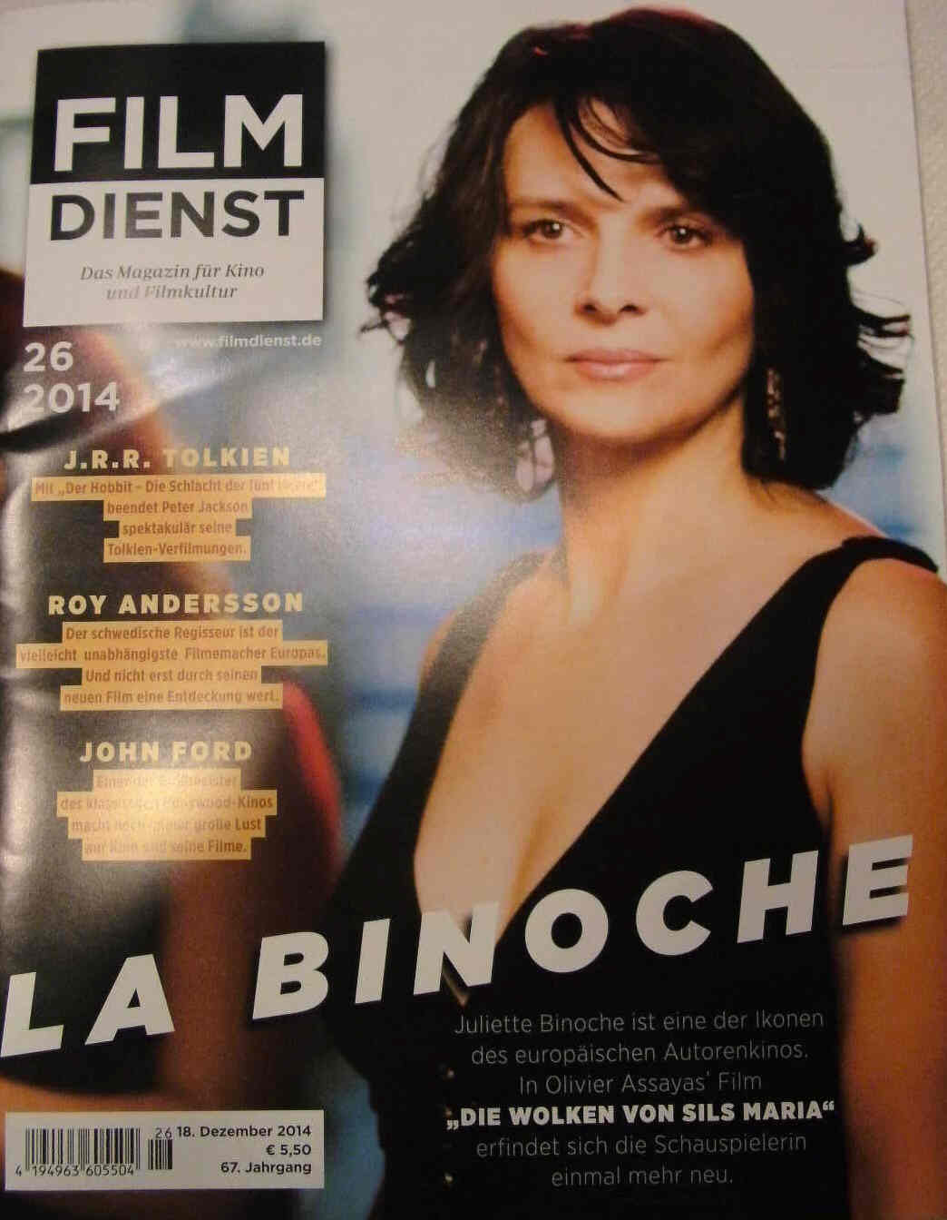 FILM DIENST magazine side cover Issue 26 18 December 2014