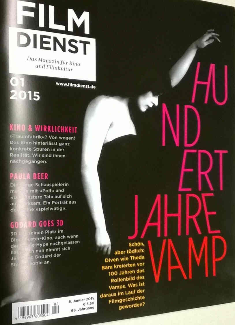 FILM DIENST magazine side cover Issue 1 8 January 2015