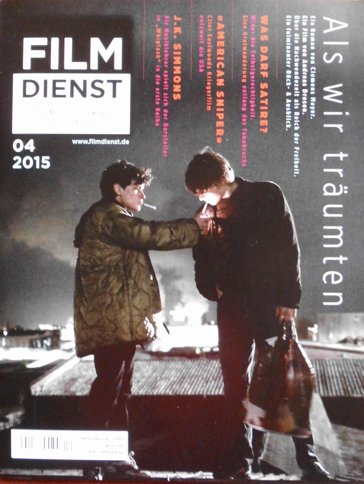 FILM DIENST magazine side cover Issue 4 19 February 2015
