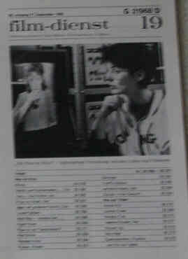 FILM DIENST magazine side cover Issue 19  1985