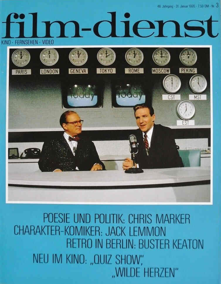 FILM DIENST magazine side cover Issue 3 31 January 1995