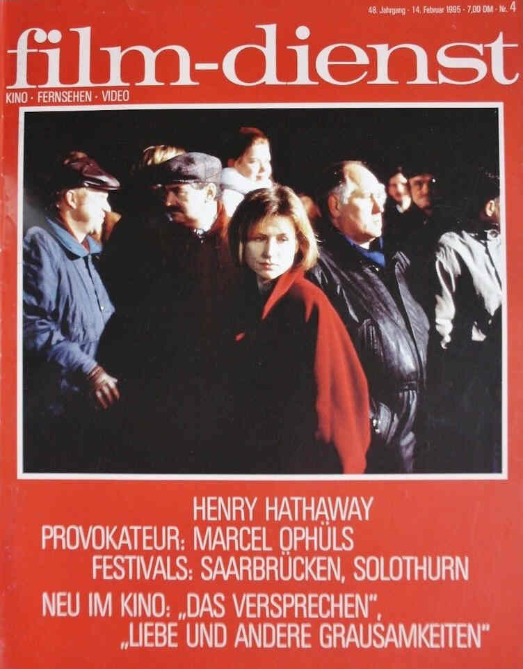FILM DIENST magazine side cover Issue 4 14 February 1995