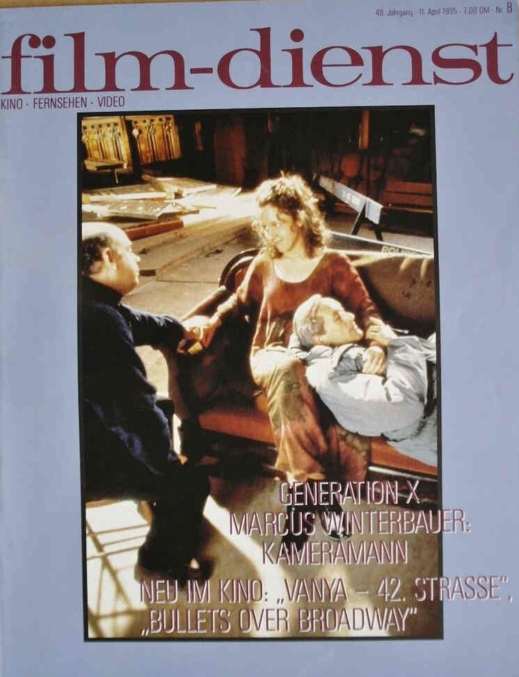 FILM DIENST magazine side cover Issue 8 11 April 1995