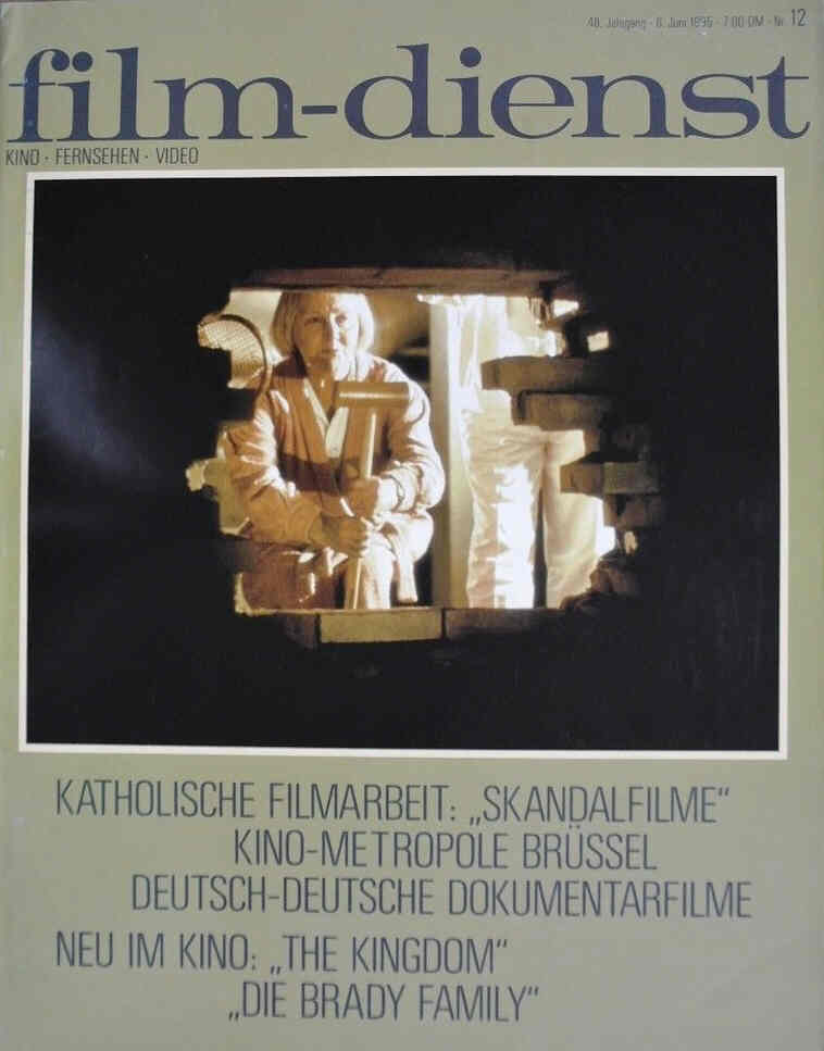 FILM DIENST magazine side cover Issue 12 6 June 1995