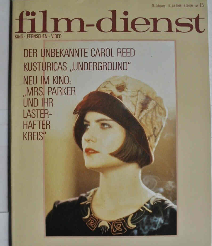 FILM DIENST magazine side cover Issue 15 18 July 1995
