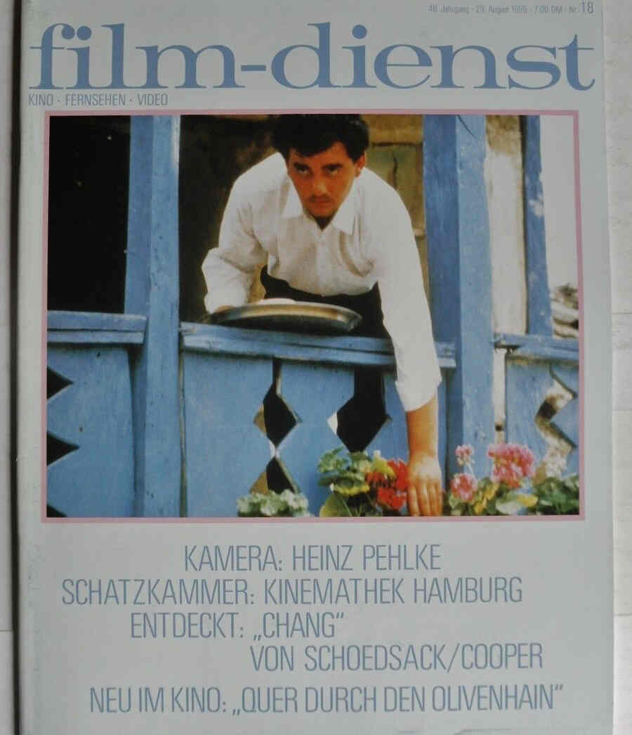 FILM DIENST magazine side cover Issue 18 29 August 1995