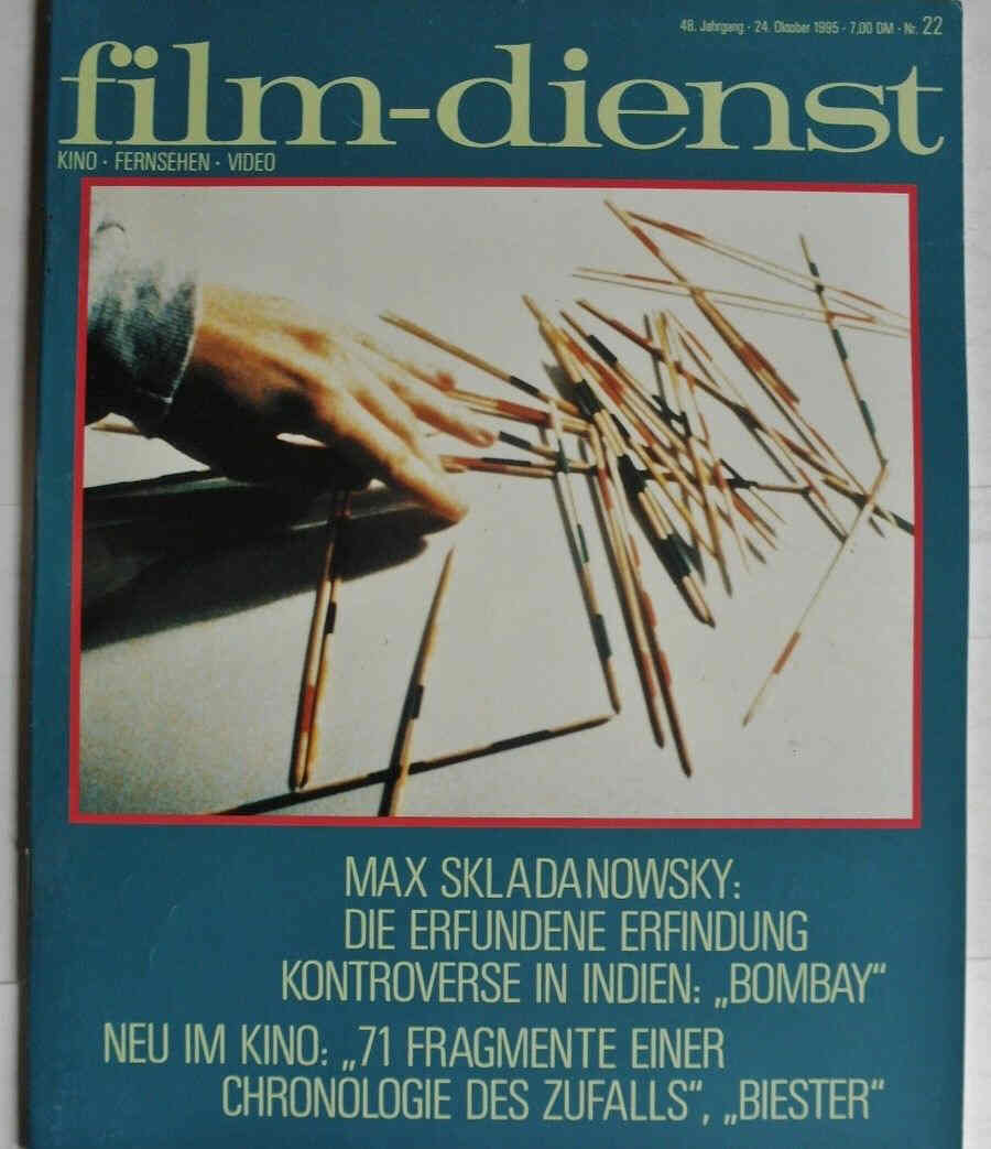 FILM DIENST magazine side cover Issue 22 24 October 1995