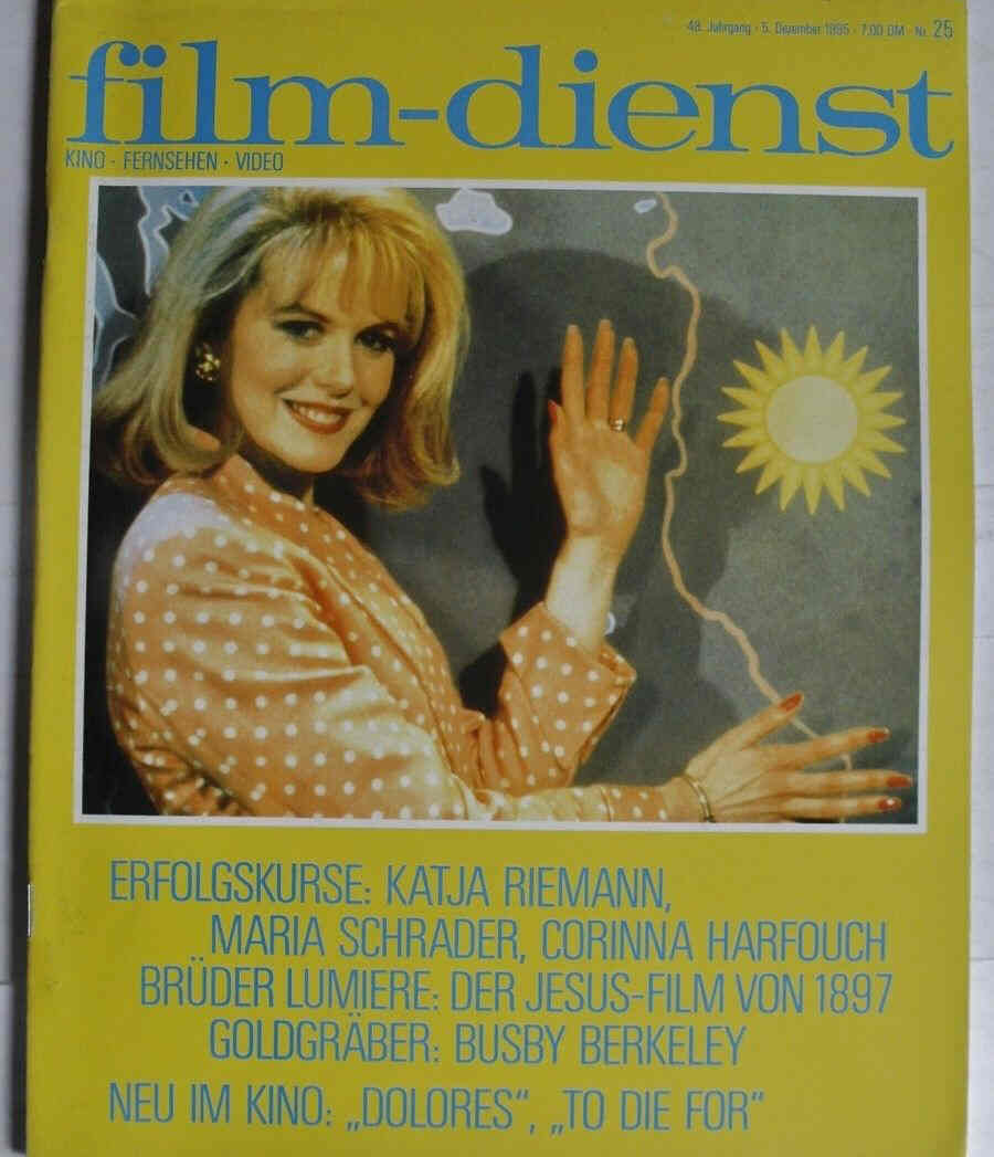FILM DIENST magazine side cover Issue 25 5 December 1995