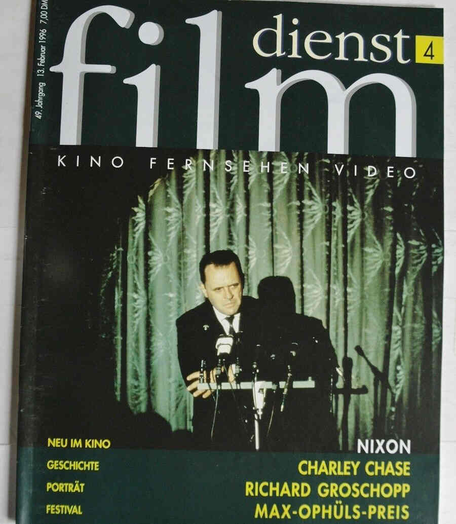 FILM DIENST magazine side cover Issue 4 13 February 1996