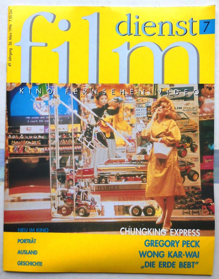 FILM DIENST magazine side cover Issue 7 26 March 1996