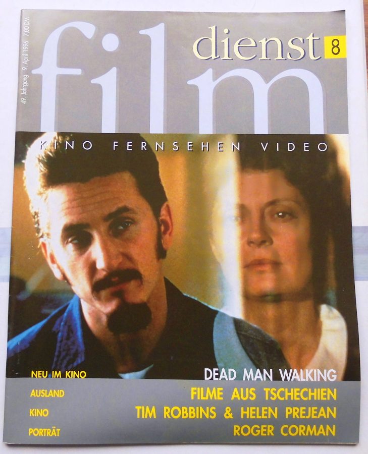 FILM DIENST magazine side cover Issue 8 9 April 1996