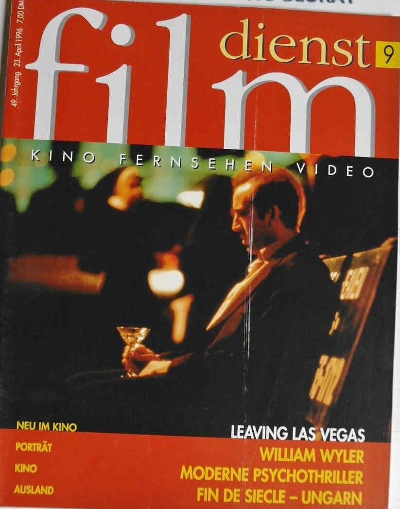 FILM DIENST magazine side cover Issue 9 23 April 1996