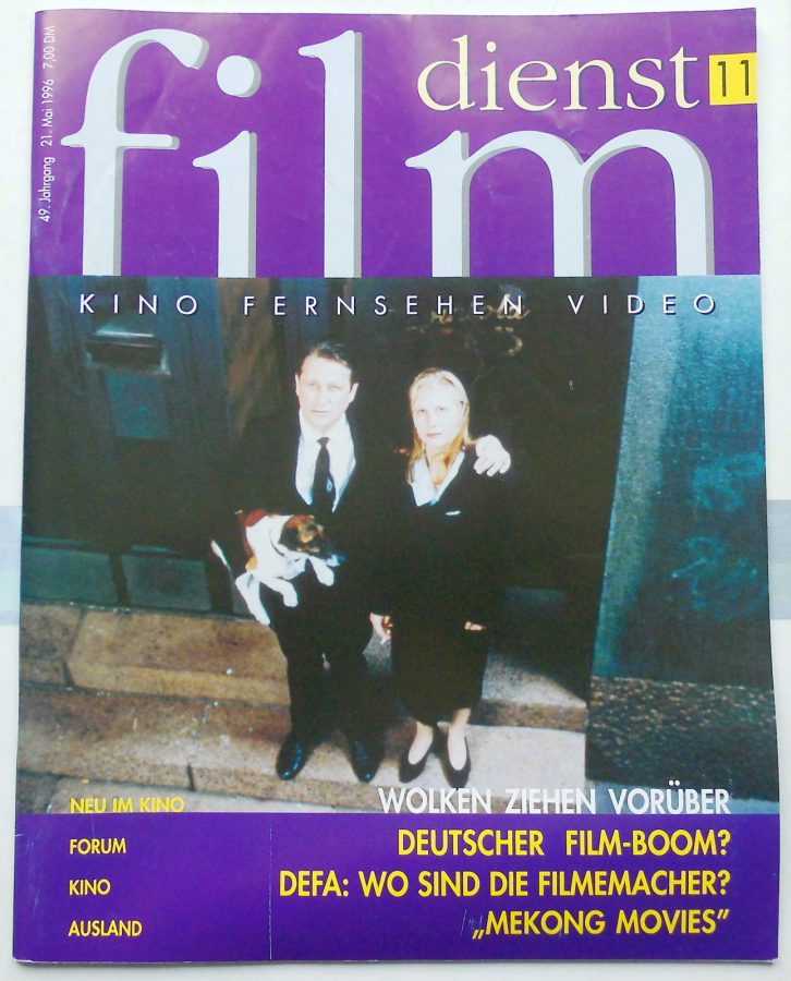 FILM DIENST magazine side cover Issue 11 21 May 1996