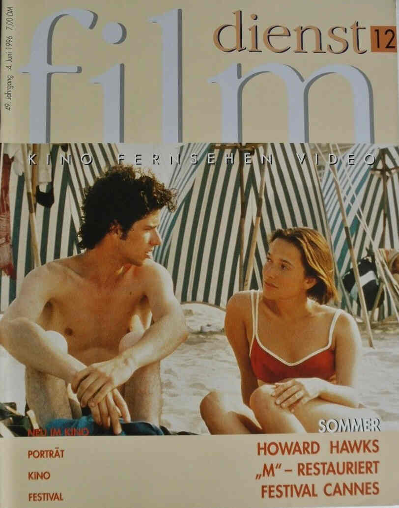 FILM DIENST magazine side cover Issue 12 4 June 1996