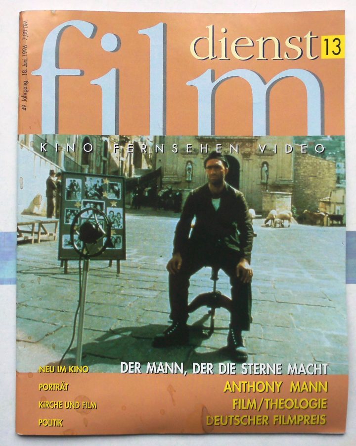 FILM DIENST magazine side cover Issue 13 18 June 1996