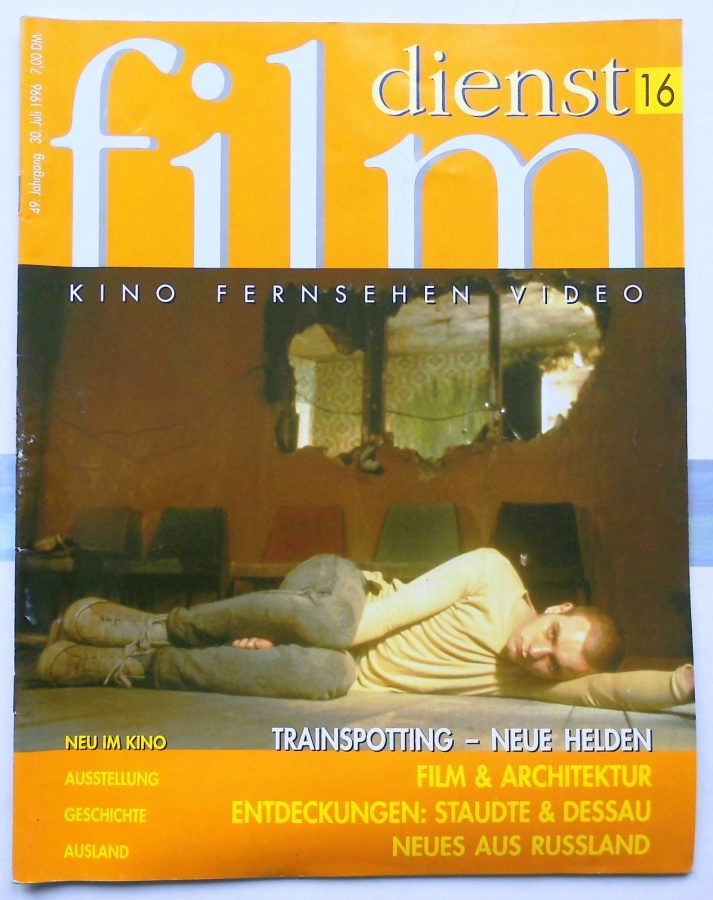 FILM DIENST magazine side cover Issue 16 30 July 1996