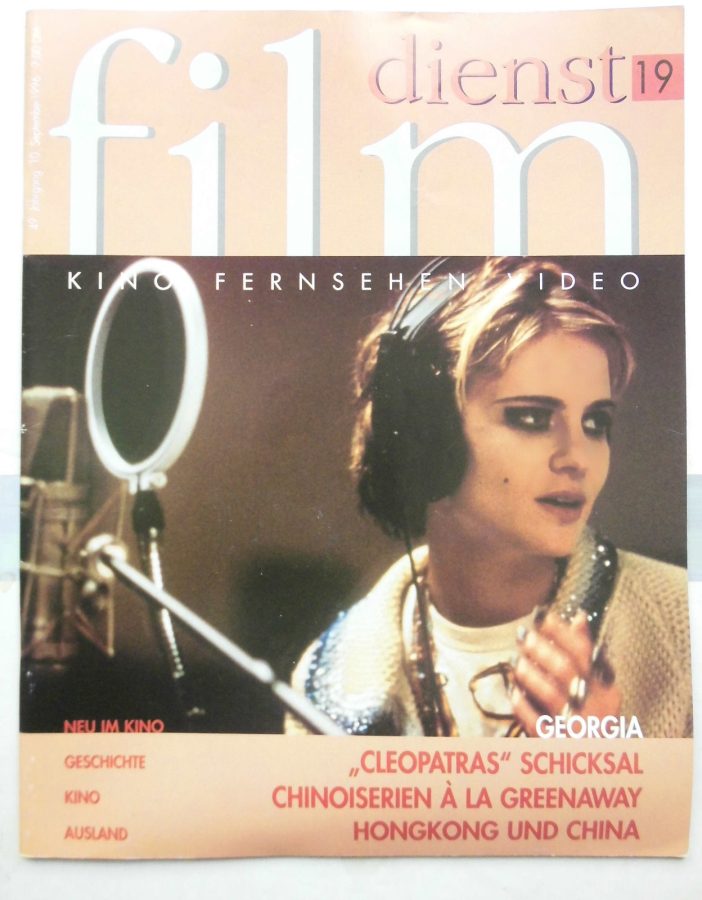 FILM DIENST magazine side cover Issue 19 10 September 1996