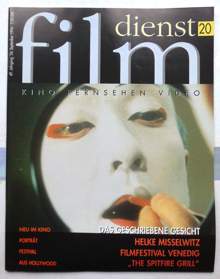 FILM DIENST magazine side cover Issue 20 24 September 1996